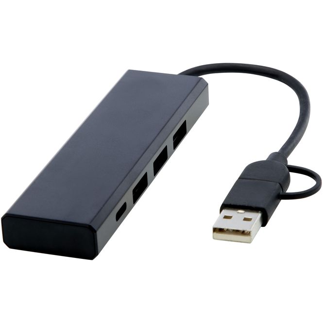 Hovedbilde Rise USB 2.0 hub av RCS resirkulert aluminium