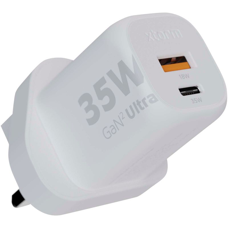 Xtorm XEC035 GaN² Ultra  35 Wvegglader  støpsel for Storbritannia