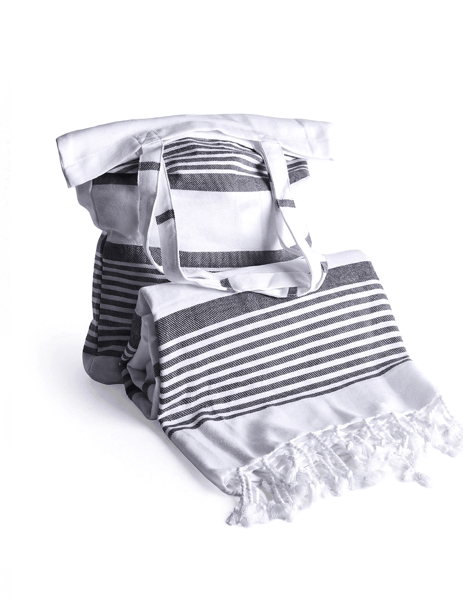 Hamamhåndkle med strandveske